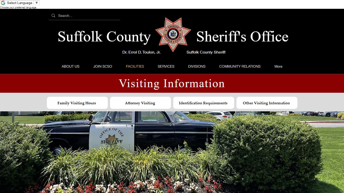 Visiting Information | Suffolk County Sheriffs Office